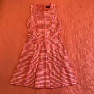 Pink striped summer dress